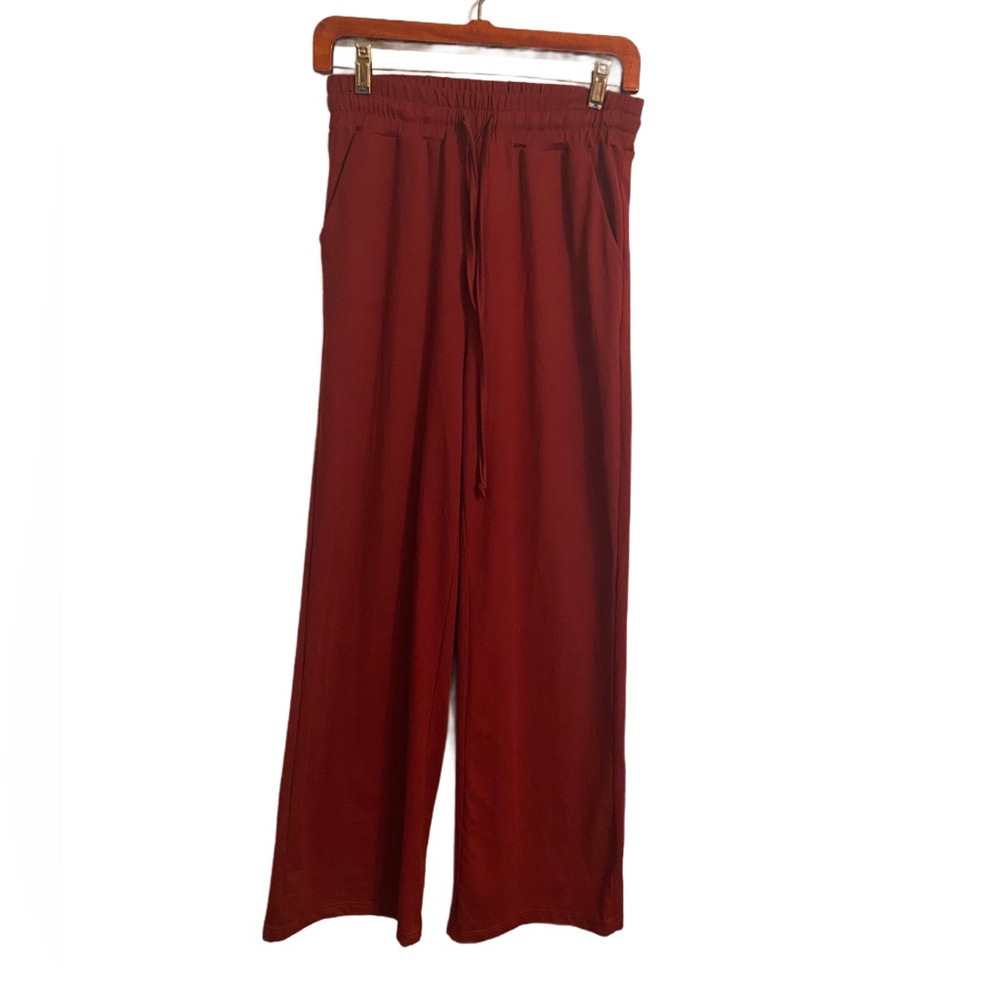 Sarin Matthews Maroon Relaxed Fit Joggers/Lounge Pant Size M
